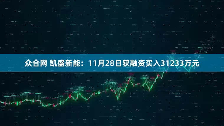 众合网 凯盛新能：11月28日获融资买入31233万元
